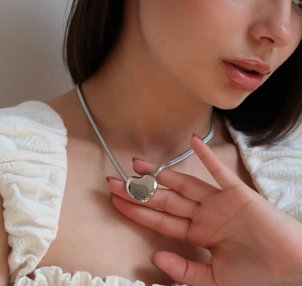 Сет серьги и цепочка LOVE