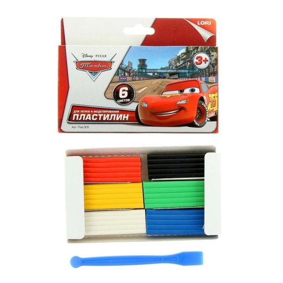 Plastilin Disney "Тачки"  6 rəng
