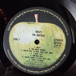 Винтажная виниловая пластинка LP The Beatles Help (Japan 1973) (Obi) Tell Me What You See