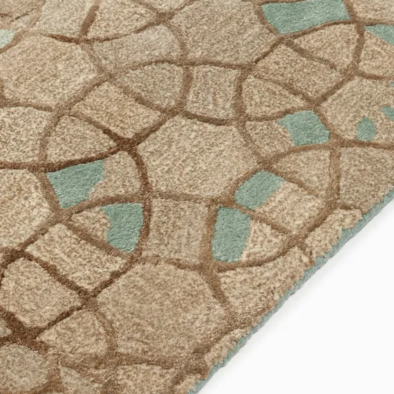 Ковер Light Turquoise 180х270 см, вискоза, шерсть, хлопок