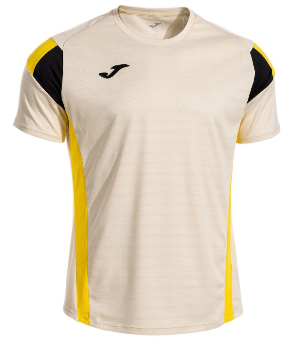 Мужская теннисная футболка Joma Montreal Short Sleeve - beige/yellow