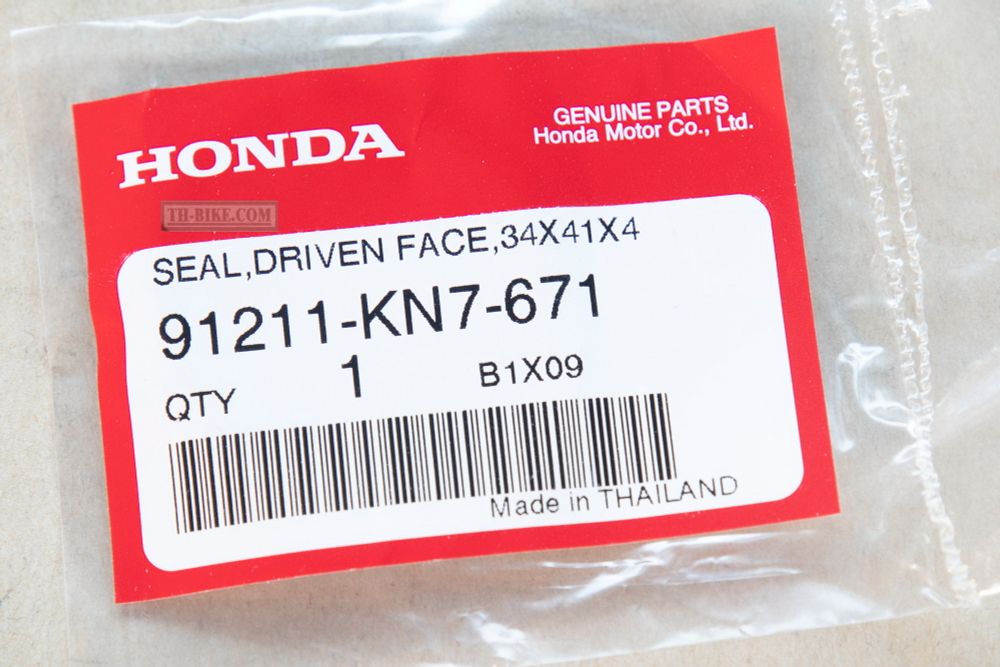 91211-KN7-671. SEAL, DRIVEN FACE, 34X41X4