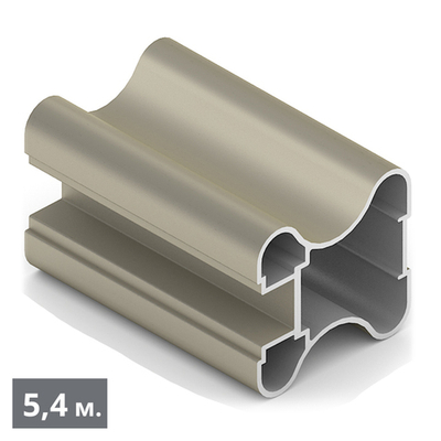 ЭКО Вертикальный профиль Н (5,40 м) шампань матовая (AL) (AE0503) Aristo (Акция)