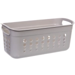 Корзина - органайзер универсальная для хранения с ручками «ТРЕВАЛЬ», цвет серый 29*13.3*12.5см