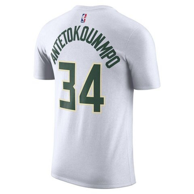 Баскетбольная футболка Milwaukee Bucks Men's Nike NBA T-Shirt - Giannis Antetokounmpo