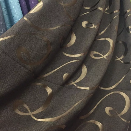 Блэкаут рогожка "Петля" венге оптом. Ш-280 см.