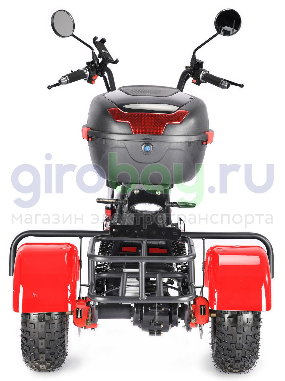 Электроскутер WHITE SIBERIA TRIKE MINI 1500W - Красный фото 4 фото №6