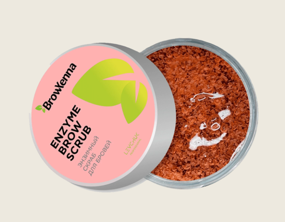 Энзимный скраб для бровей, Enzyme scrub BrowXenna 50 г