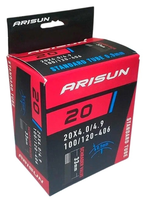 Камера ARISUN 20"x4.00/4.90 (100/120-406) AV 33мм, 0.9мм, бутил (30)