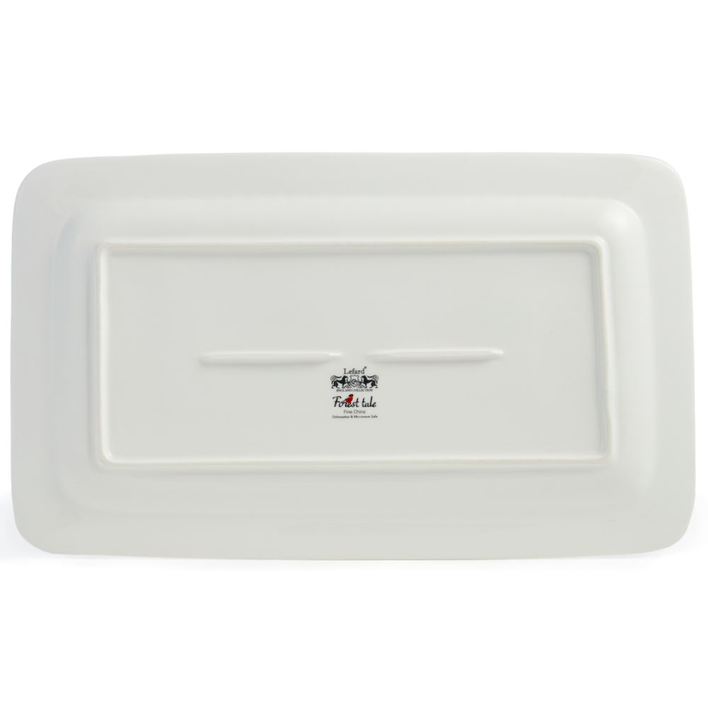 БЛЮДО LEFARD "ЛЕСНАЯ СКАЗКА" 35,5 СМ ПРЯМОУГ. СНЕГИРИ (КОР=12ШТ.)