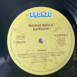 Винтажная виниловая пластинка LP Manfred Mann Earth Band Chance (Germany 1980) For You