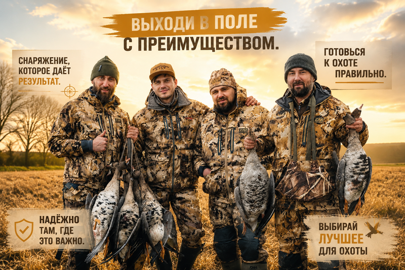 Как одеться на охоту на гуся и утку: не мёрзнуть и не вспотеть