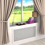 Решетка радиаторная Стильный дом Готико v545714 1200х600 мм белая