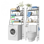 Стеллаж, этажерка, напольная полка над стиральной машиной и унитазом "Washing machine rack / Toilet rack" (сталь)