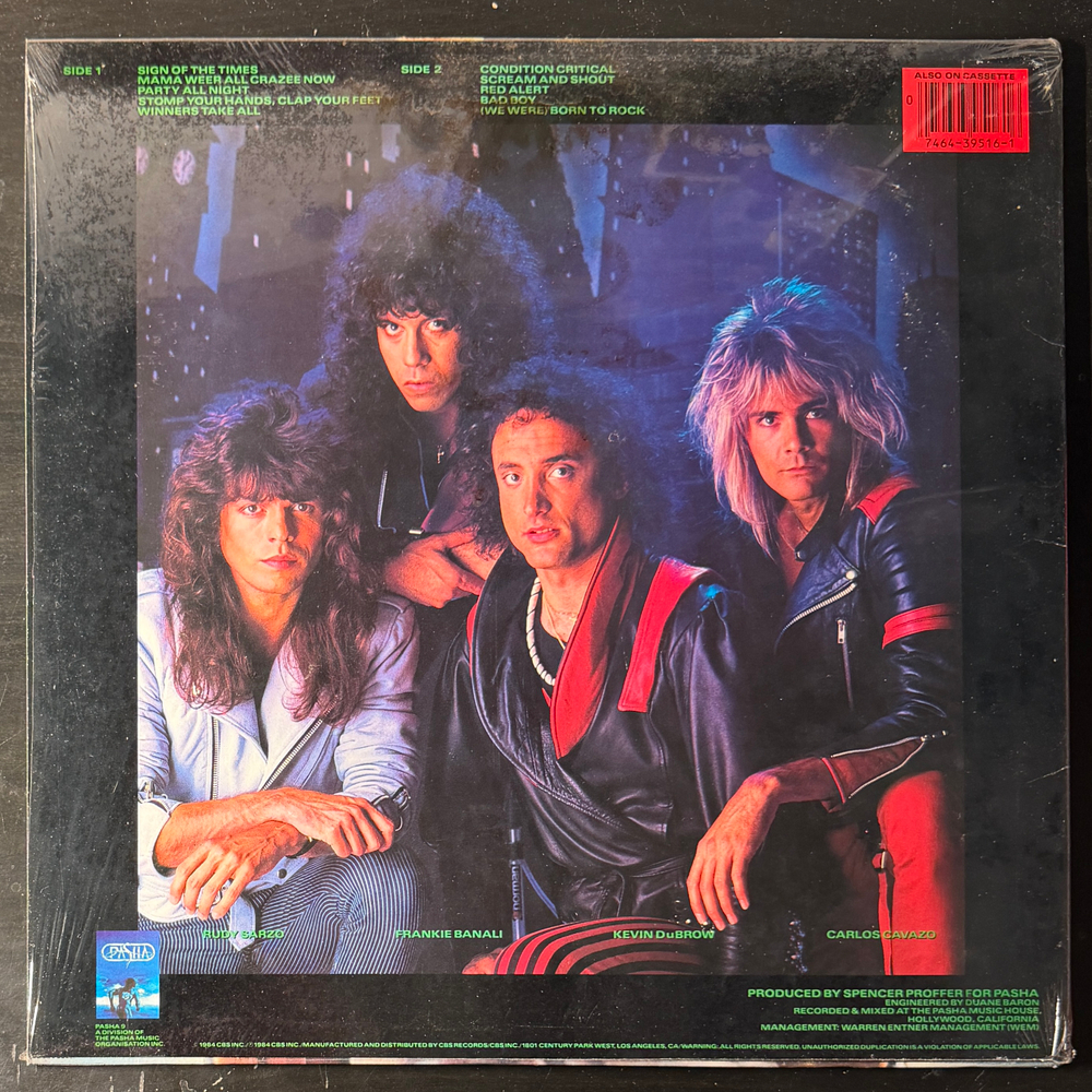 Quiet Riot ‎– Condition Critical (США 1984г.)Т