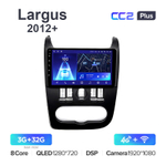 Teyes CC2 Plus 9"для LADA Largus 2012+