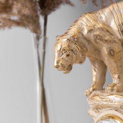 Часы Тигр Айвори Мраморное Золото