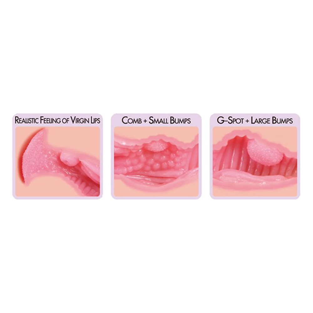 Мастурбатор-вагина 16см с двойным слоем материала Kokos Haru