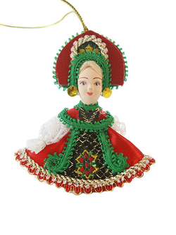 Кукла-подвеска Девочка в сарафанчике