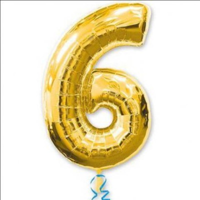 Шар из фольги цифра 6