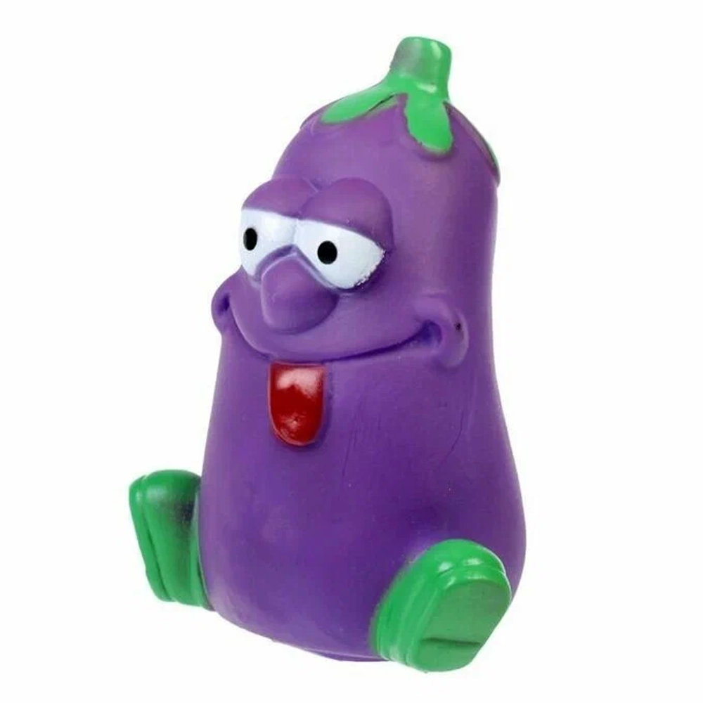 АЛЬКОР Игрушка для собак "Баклажан", винил, 10,5*8 см