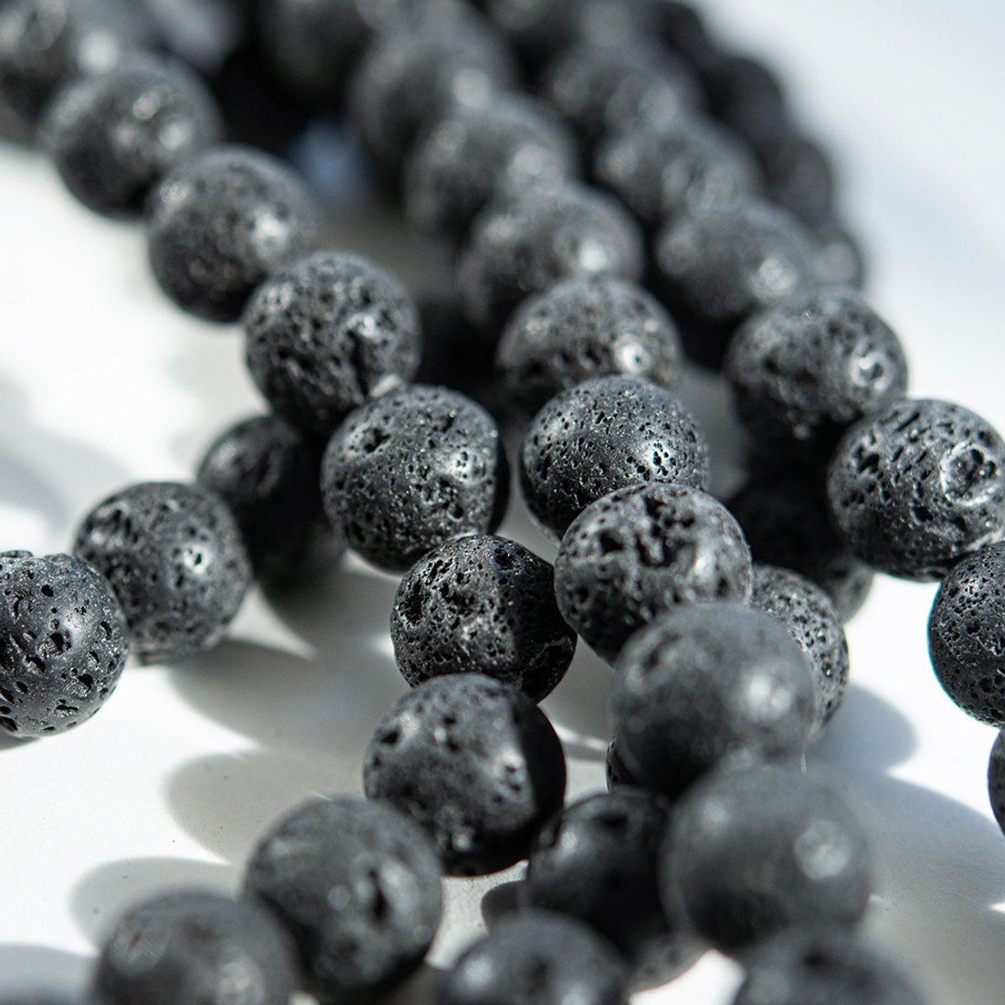 Лава вулканическая натуральная, 12,7мм, шар