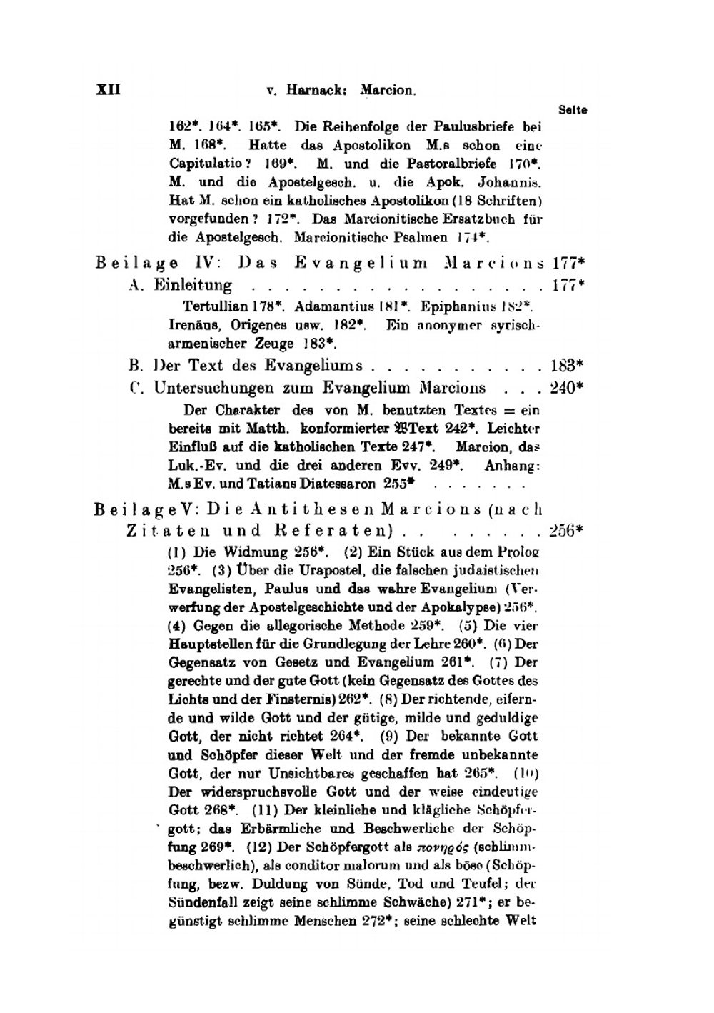 Marcion. Das Evangelium vom fremden Gott | A. von Harnack