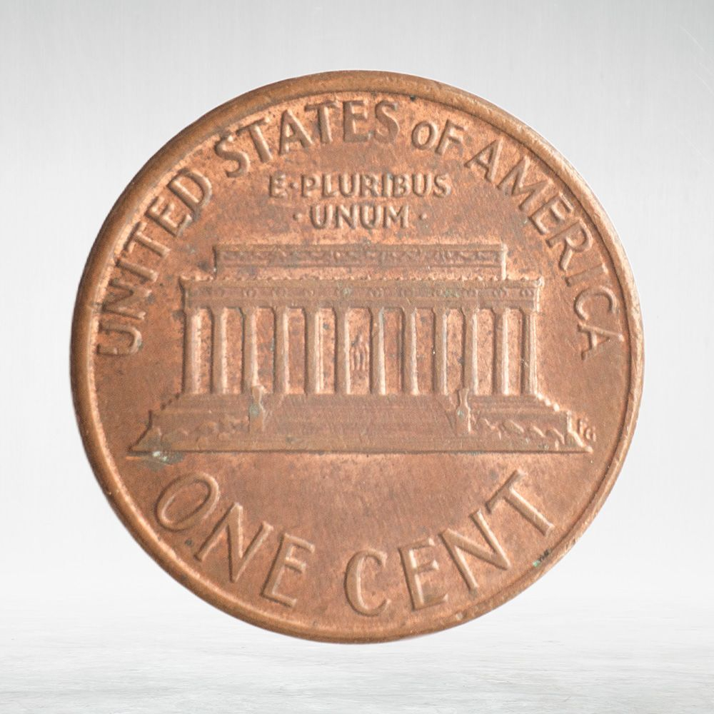 USA, 1 Cent, 1988 - Lincoln Memorial Cent, VF