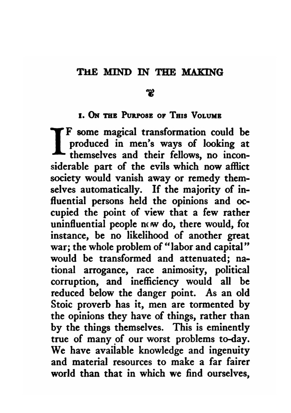 The mind in the making. The relation of intelligence to social reform | James Harvey Robinson