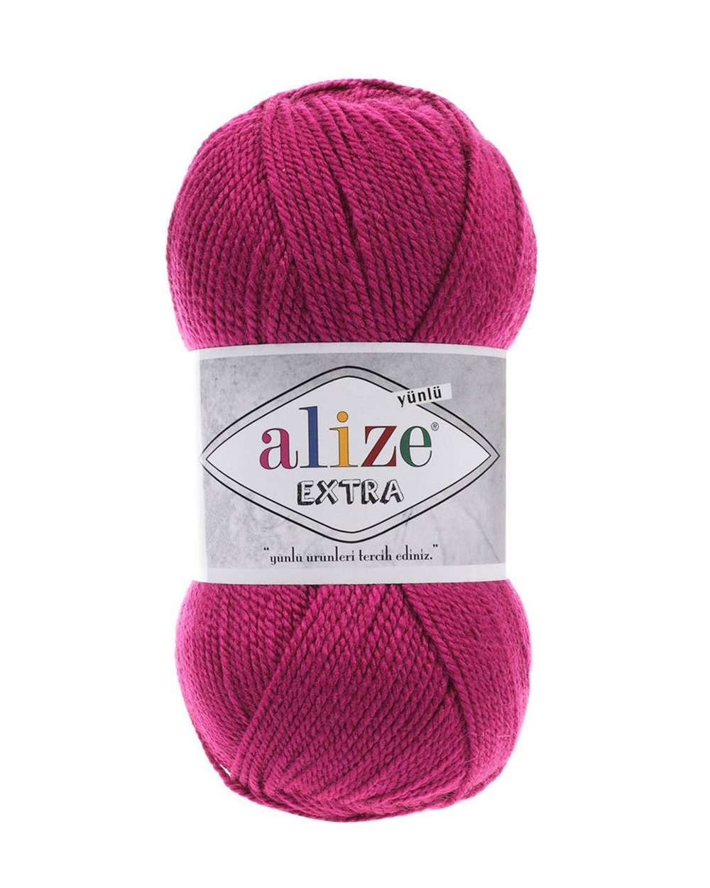 Экстра (Extra ) пряжа Alize 100% акрил 5х100г/220м 48 темная фуксия