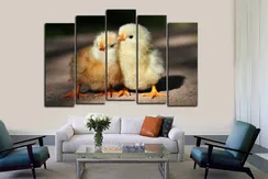 Модульная картина "Птенчики"
