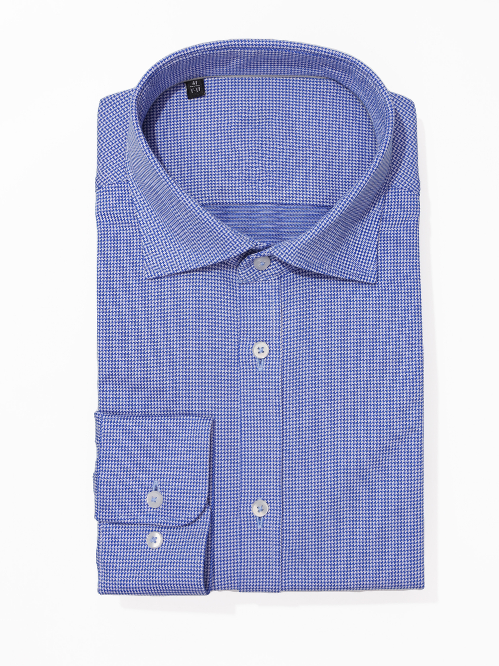 Сорочка мужская VESTER длинный рукав, трикотажное полотно, цвет сине-белый 50919 02