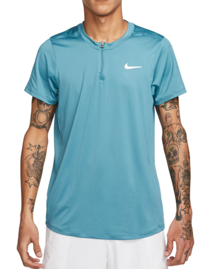 Мужское теннисное поло Nike Court Dri-Fit Advantage Polo - mineral teal/white