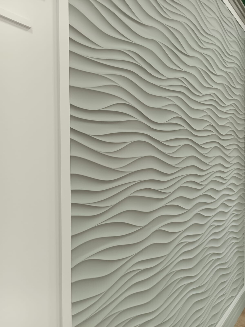 BelloDeco. Стеновая панель СП 13, (500x15x500мм). Полимер, композит
