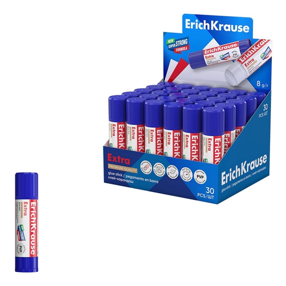 Клей-карандаш ErichKrause "Extra" 8г