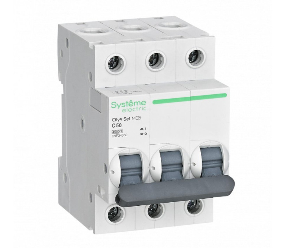 Автоматический выключатель Schneider Electric City9 Set 3P AB 50А С 4,5кА 400В