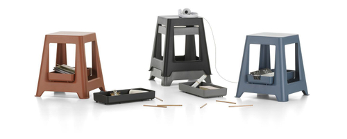 Табурет VITRA GRC Chap blue RE 430х430х455h