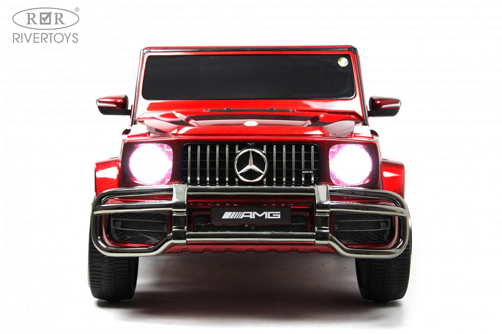 Детский электромобиль RiverToys Mercedes-AMG G63 4WD (S307) вишневый глянец