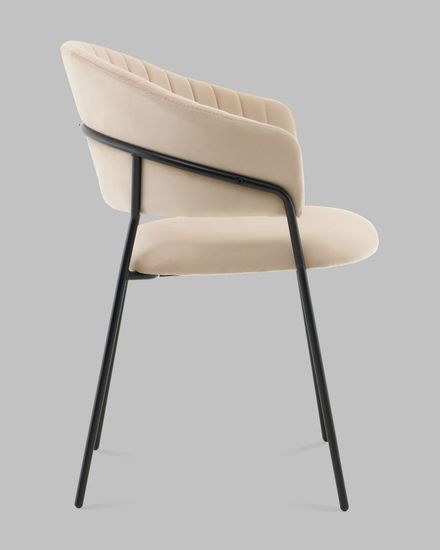 Стул Бруно NEW велюр кремовый