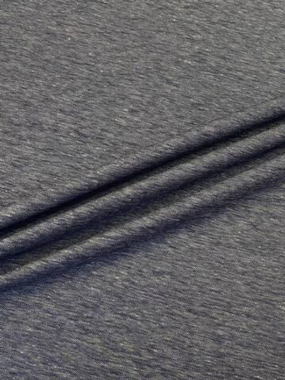 Трикотаж льняной с хлопком Dondi синий