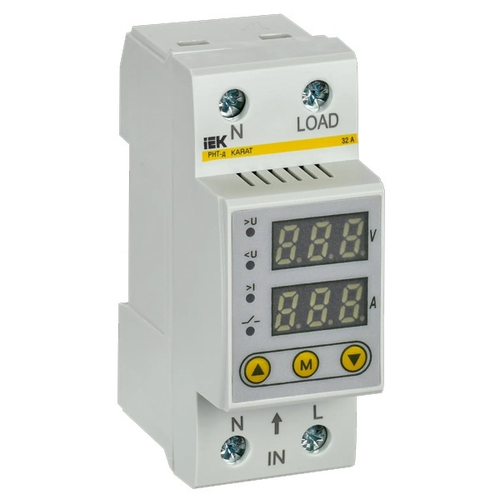 Реле напряжения и тока РНТ-д однофазное 36мм (2м) 32А ИЭК IVC21-1-32