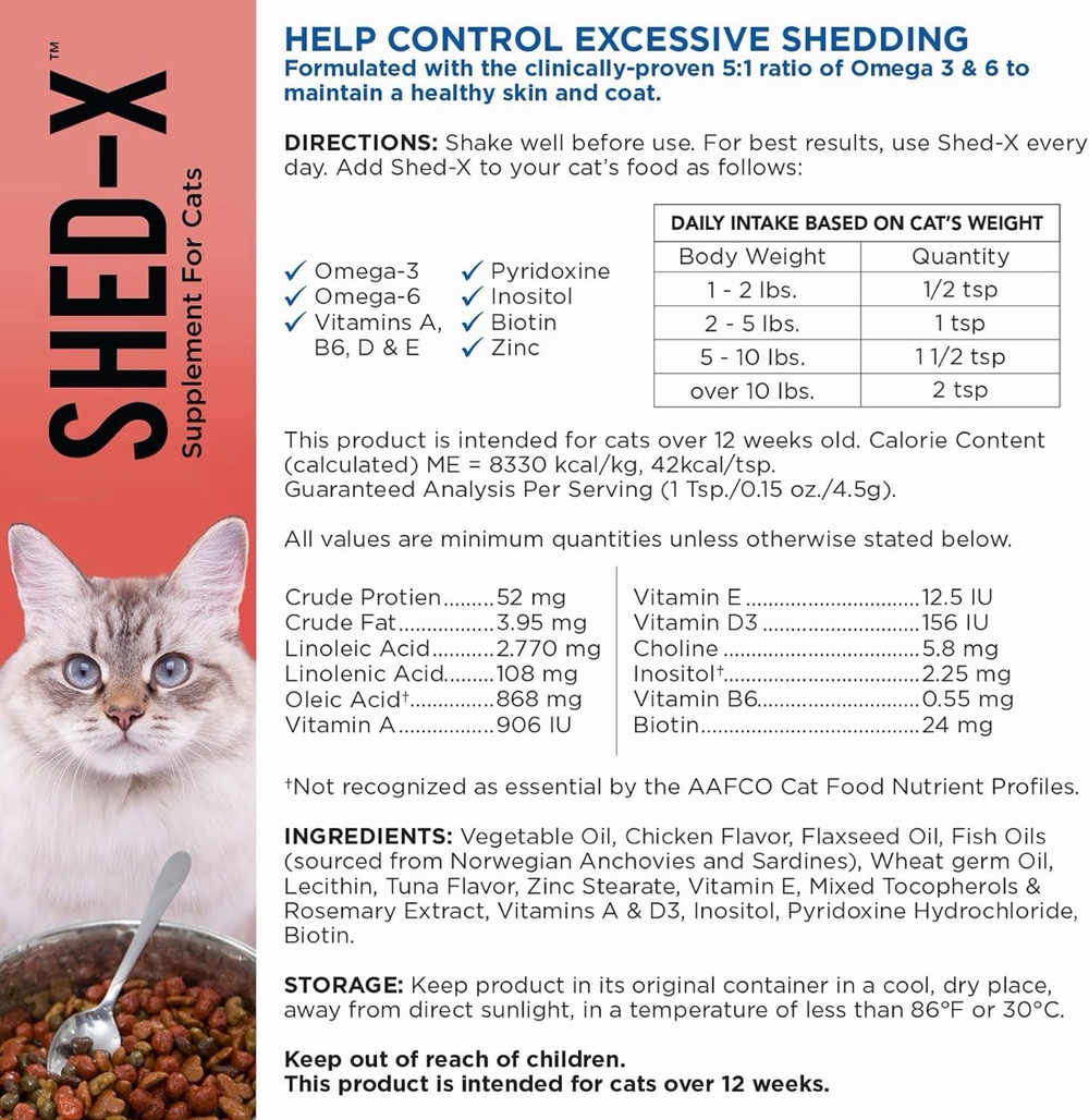 Shed-X Dermaplex for Cats Шед Икс Дермаплекс для кошек
