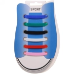 Шнурки силиконовые 12шт «Summer», насыщенный цвет, цвет микс