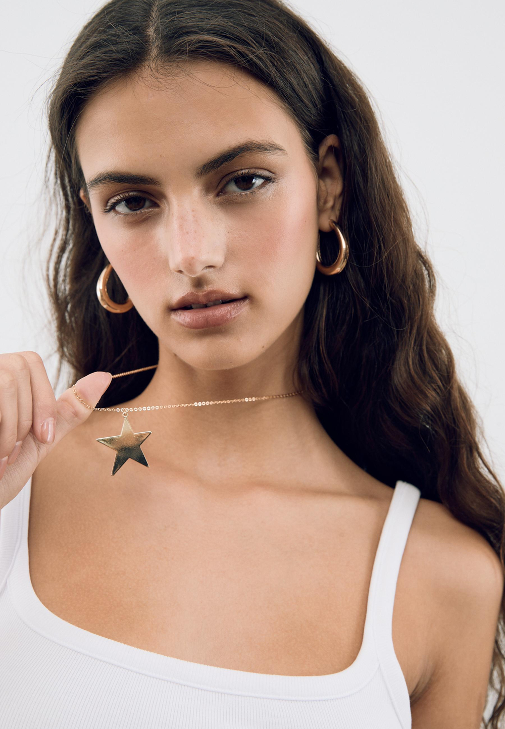 STRADIVARIUS Набор из 3 ожерелий, золотой