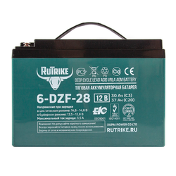 Аккумулятор RuTrike 6-DZF-28 (AGM)