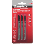 ПОЛОТНА Д/ЭЛЕКТРОЛОБЗИКА MATRIX ПО ДЕРЕВУ 2,5Х75ММ 3ШТ 78203