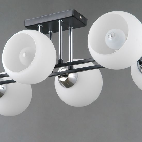 IL0791-6CSQ-25 BK CR TRENTO светильник потолочный