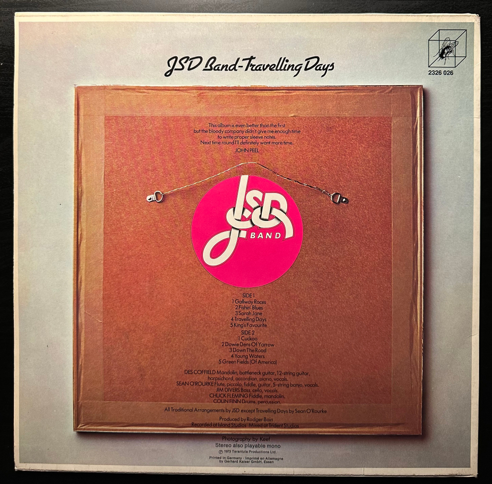 JSD Band - Travelling Days (Германия 1973г.)