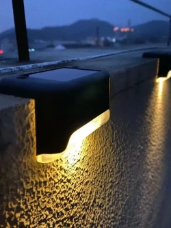 Садовые фонарики на солнечных батареях, для подсветки ступеней, заборов