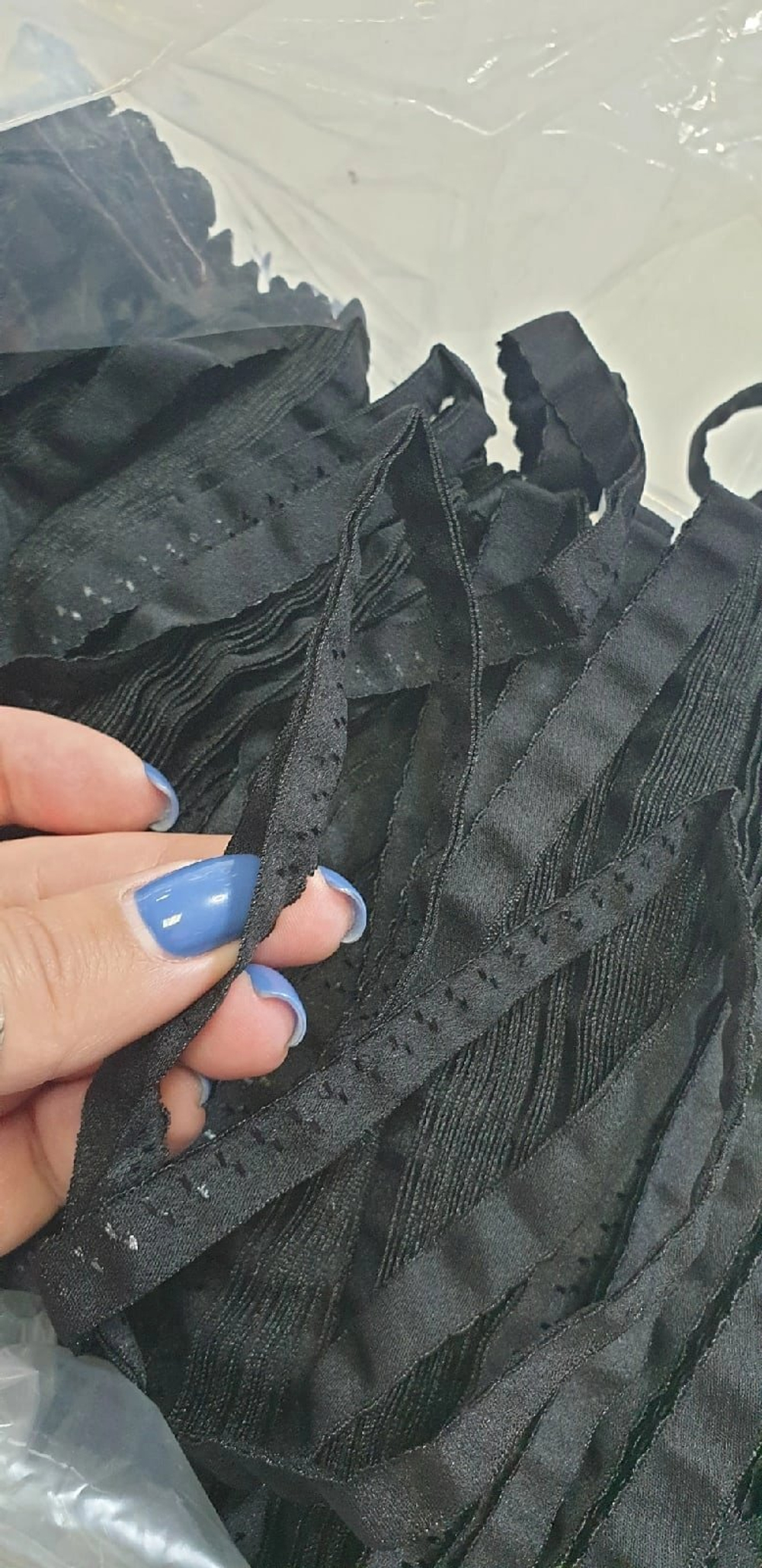 Резинка для белья с узором Черный